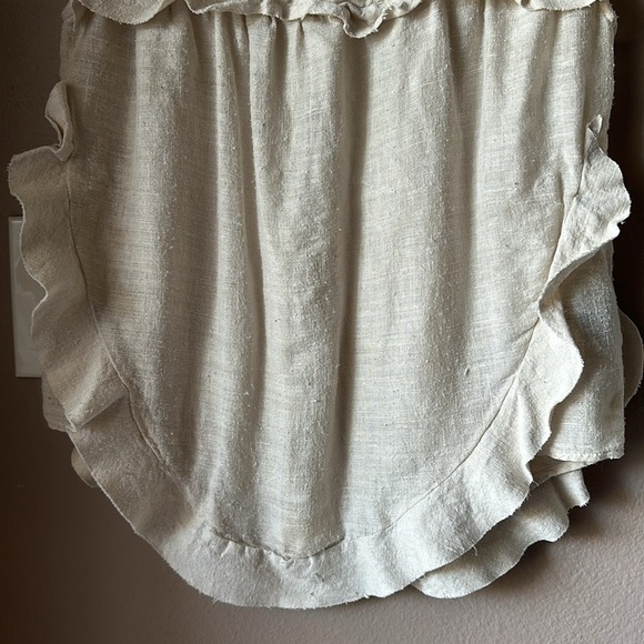 ISABEL MARANT ETOILE Silk Tan Sleeveless Ruffle Blouse - Picture 4 of 7